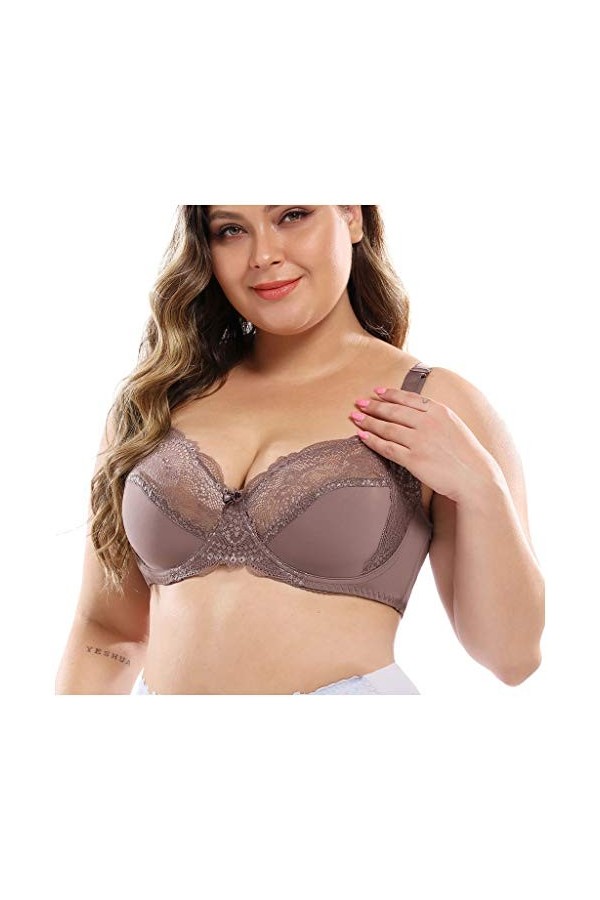 Femmes Anneau en Acier Soutien-Gorge Sexy Dentelle Confortable Collecté Réglable Soutien-Gorge Sous-vêtements Mousseline Ling