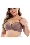 Femmes Anneau en Acier Soutien-Gorge Sexy Dentelle Confortable Collecté Réglable Soutien-Gorge Sous-vêtements Mousseline Ling