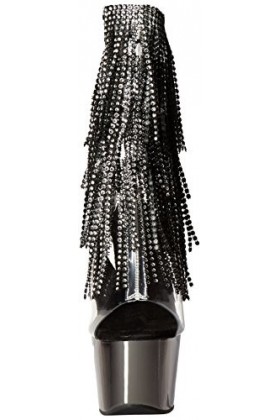 Pleaser ADORE-1017RSF CLR-Blk/Dark Pewter Chrome UK 8 EU 41 