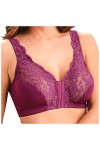 Générique Body Sexy, Femme Nuit New Front Button Breathable Skin-Friendly Bras Comfortable High Impact Plus Size Bra Soutien 