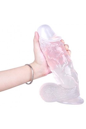 - S?Xt?Y Dịldø Ġøđëmịché Ğodể 8Cm Diametre Gódémíchéts 26Cm Large Göd Réalîste Gödës Ànàle Vëntouse Göd Pour Homme Sîlicöne S