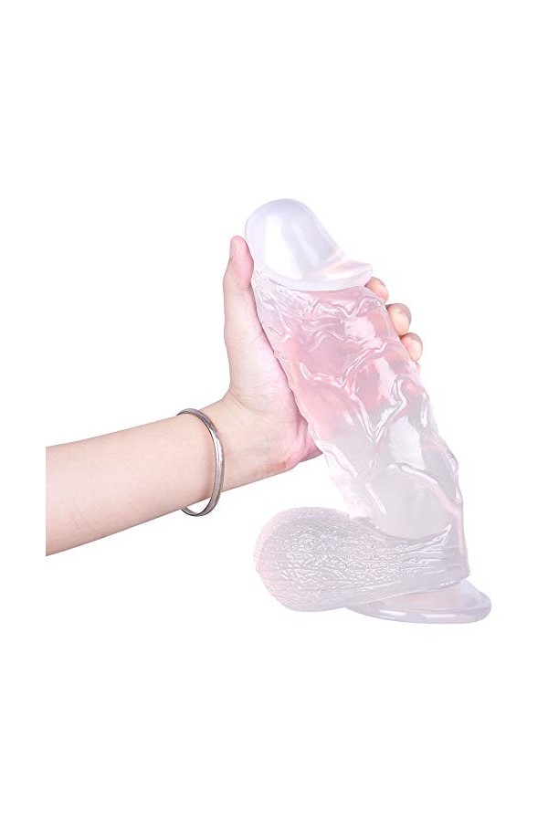 - S?Xt?Y Dịldø Ġøđëmịché Ğodể 8Cm Diametre Gódémíchéts 26Cm Large Göd Réalîste Gödës Ànàle Vëntouse Göd Pour Homme Sîlicöne S