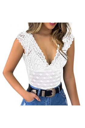 Générique Body Sexy, Femmes Casual Slim Solid Lace V-Neck Femme Sexy Erotic Lingerie Tank Top Redresse Sein Armature Soutien 