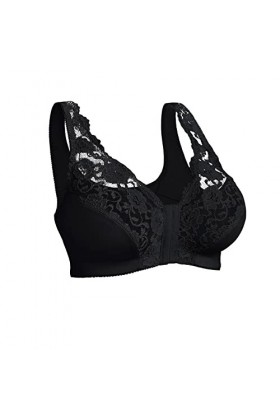Générique Body Sexy, Femme Nuit New Front Button Breathable Skin-Friendly Bras Comfortable High Impact Plus Size Bra Harnais 
