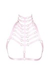 BANSSGOTH Harnais de corps femme Soutien-Gorge Punk gothique ceinture Cage à lingerie Festival rave Taille ajustable Sangle d
