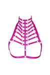 BANSSGOTH Harnais de corps femme Soutien-Gorge Punk gothique ceinture Cage à lingerie Festival rave Taille ajustable Sangle d