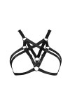 JELINDA Harnais élastique pour femme - Lingerie - Soutien-gorge à cage, style punk, gothique, creux - Vêtement de danse - - T