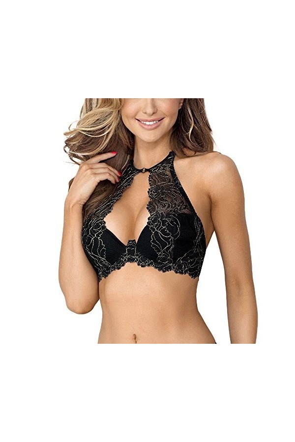 Axami Femmes Soutien-Gorge Bralette V-8261, Noir,95D