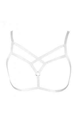 MAMOHSS Femmes Moderne Élégant Lingerie Élastique Cage Brassières Body Harnais Cupless Bretelles Bralette Plus Taille - Vert 