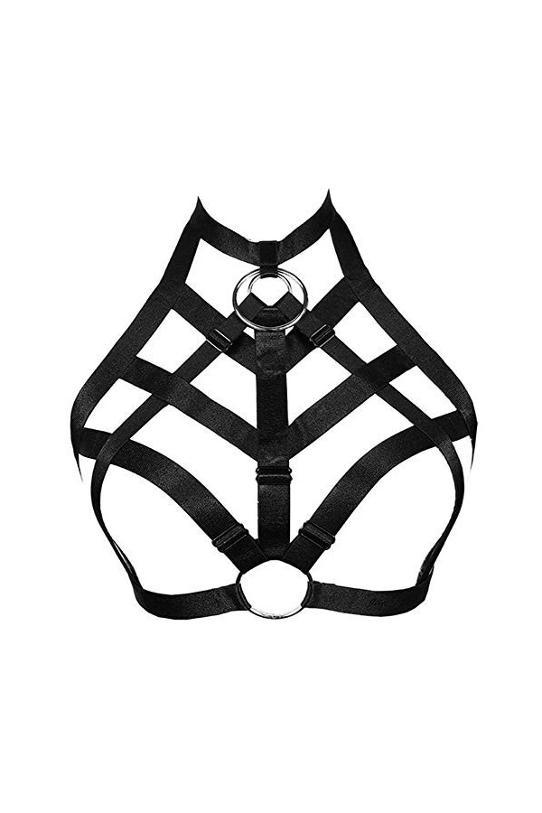 JELINDA Soutien-gorge bustier de qualité supérieure, soutien-gorge exotique pour femme, lingerie gothique, bralette à cage él