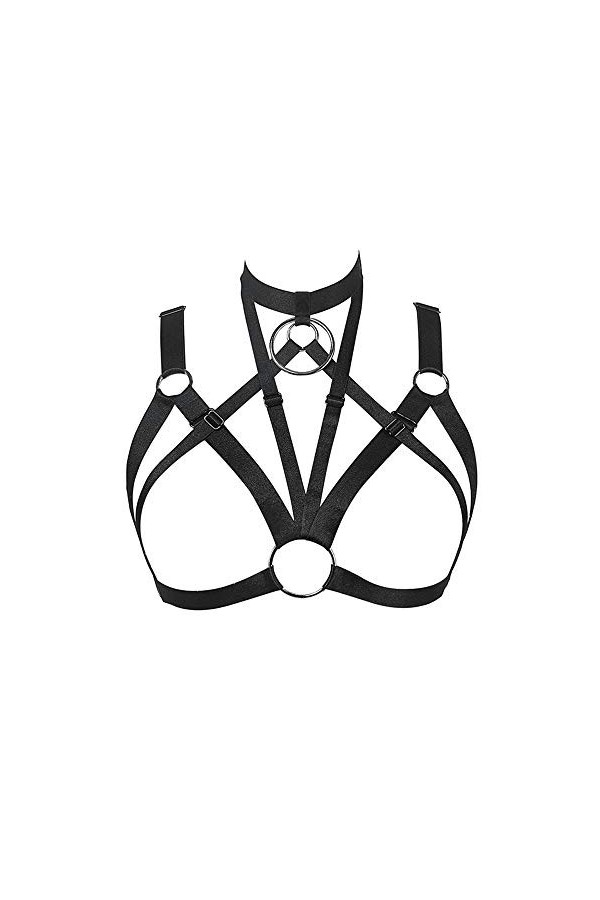 JELINDA Soutien-gorge bustier de qualité supérieure, soutien-gorge exotique pour femme, lingerie gothique, bralette à cage él