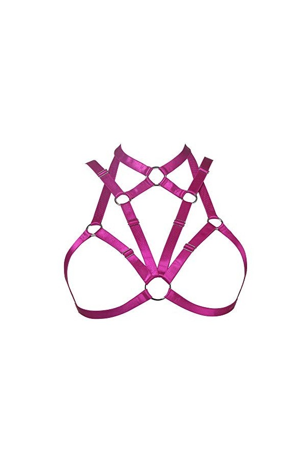 JELINDA Soutien-gorge bustier de qualité supérieure, soutien-gorge exotique pour femme, lingerie gothique, bralette à cage él