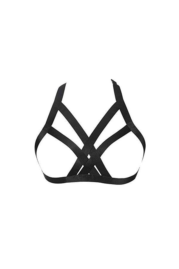 JELINDA Soutien-gorge bustier de qualité supérieure, soutien-gorge exotique pour femme, lingerie gothique, bralette à cage él