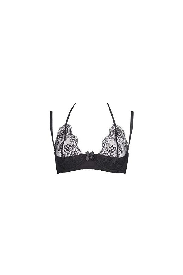 Axami Soutien-gorge de levage en dentelle pour femme, Noir , 110D