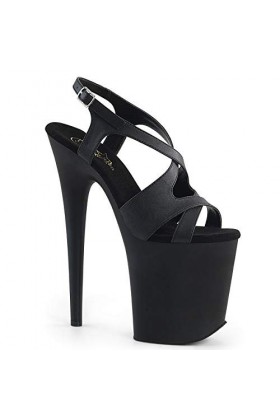 Pleaser FLAMINGO-831 Blk Faux Leather/Blk Mattte UK 2 EU 35 