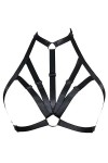 JELINDA Soutien-gorge harnais de corps pour femme avec cage, dos nu, style gothique - - Taille Unique