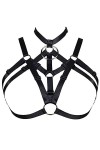 JELINDA Soutien-gorge harnais de corps pour femme avec cage, dos nu, style gothique - - Taille Unique