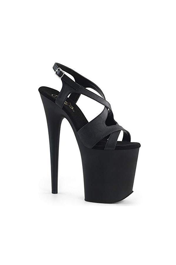 Pleaser FLAMINGO-831 Blk Faux Leather/Blk Mattte UK 2 EU 35 