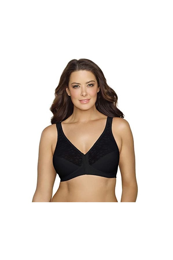 Exquisite Form Soutien-gorge de posture entièrement pour femme avec dentelle 5100565 - noir - 120F