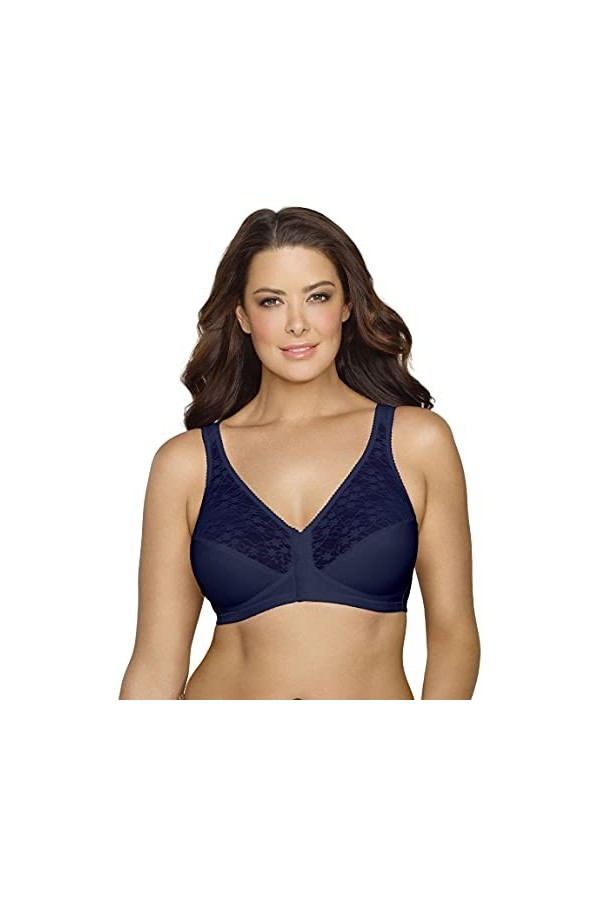Exquisite Form Soutien-gorge de posture entièrement pour femme avec dentelle 5100565 - noir - 120F
