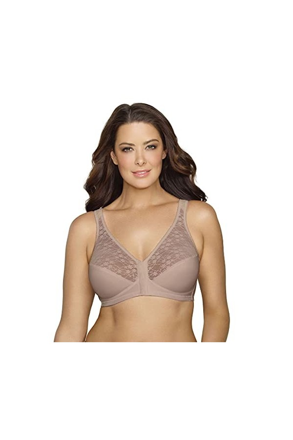 Exquisite Form Soutien-gorge de posture entièrement pour femme avec dentelle 5100565 - noir - 120F