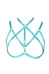 MAMOHSS Soutien-gorge harnais de corps pour femme Lingerie élastique sans bonnets Soutien-gorge cage réglable Grande taille -