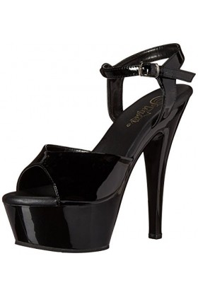 Pleaser KISS-209VL Blk Pat/Blk UK, BLK Pat BLK, 41 EU