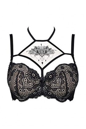 Axami M248 Soutien-gorge push-up pour femme - Noir - 70 cm