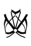PETMHS Harnais pour femme - Élastique - Poitrine - Punk - Body - Harnais tendance - Pour femme - Style punk goth festival - L
