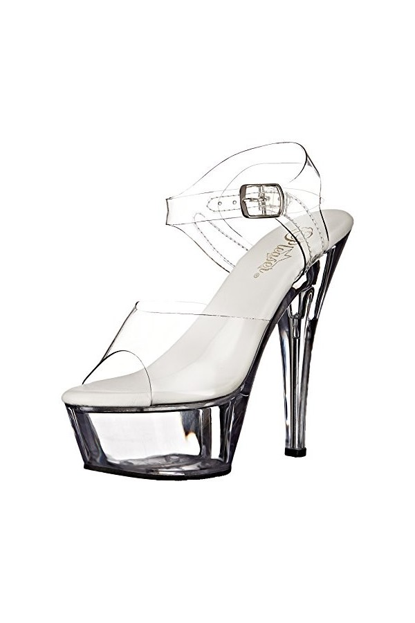 Pleaser KISS-208VL Clr/Clr UK 4 EU 37 , Clr, 37 EU