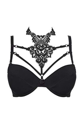 Axami M194 Soutien-gorge push-up pour femme - Noir - 75 cm