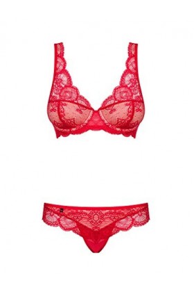 Obsessive Soutien-gorge pour femme M346 - Rouge - S/M