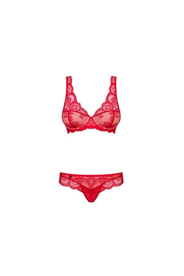 Obsessive Soutien-gorge pour femme M346 - Rouge - S/M