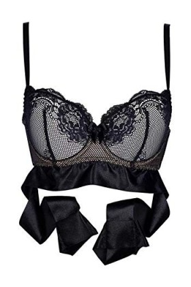 Axami M134 Soutien-gorge à armatures avec bande de satin - Rouge - 75 cm