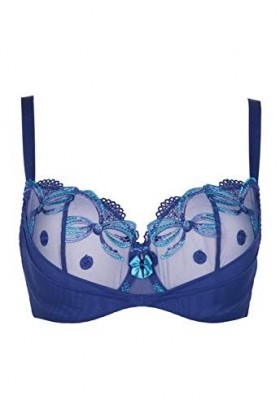 Axami Soutien-gorge balconnet pour femme. - Bleu - 70 cm