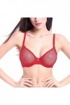 Soutien-Gorge à Armatures sans Doublure en Dentelle Transparente pour Femme Sexy See Through Bralette Menstruelle Variance R