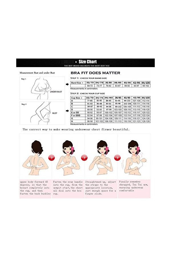 Mode Femmes Sexy Dentelle Soutiens-Gorge Push Up Plus Taille Soutiens-Gorge Thin Cup sous-vêtements Tops