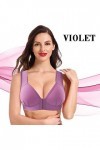 HANXIULIN Soutien-gorge à fermeture avant pour femme - Fermeture avant - Sans fermeture à lavant - Bustier solide - Rembourr