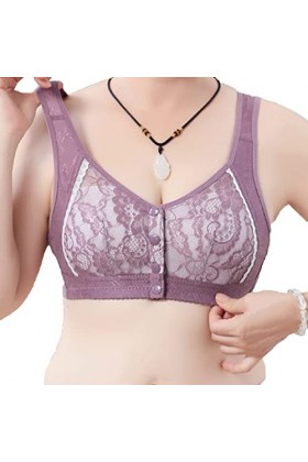 HANXIULIN Soutien-gorge en coton sans armatures doux à lavant - Maintien solide sans armatures - Soutien-gorge sans armature