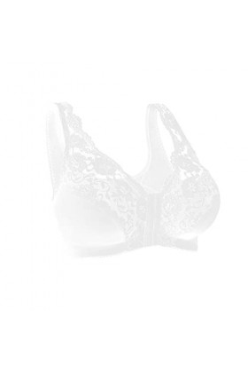 Générique Harnais Femme, Nuit New Front Button Breathable Skin-Friendly Bras Comfortable High Impact Plus Size Bra Soutien Go