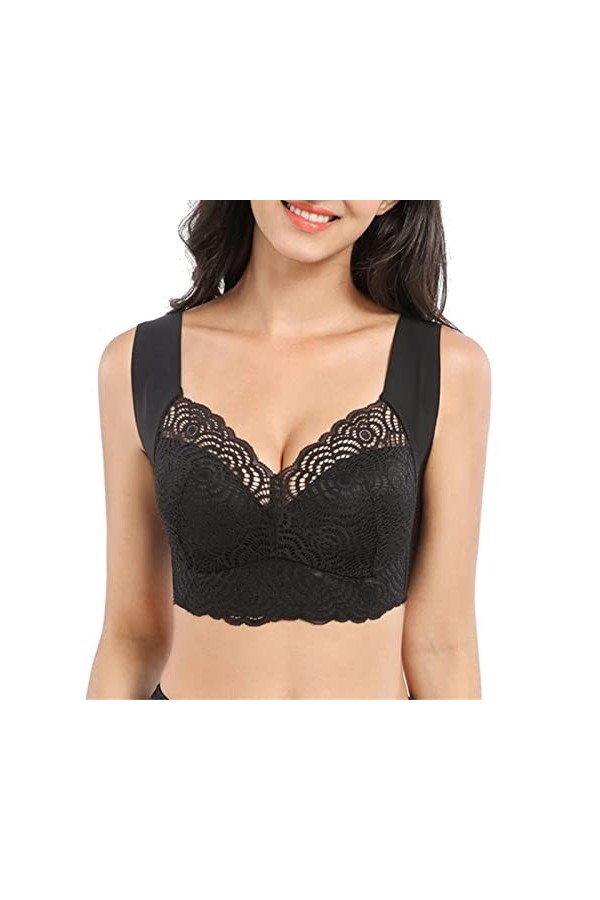 Générique Lingerie Femme, Prettyhealth Lymphvity Detoxification and Shaping & Powerful Lifting Bra, Soutien-Gorge sans Fil en