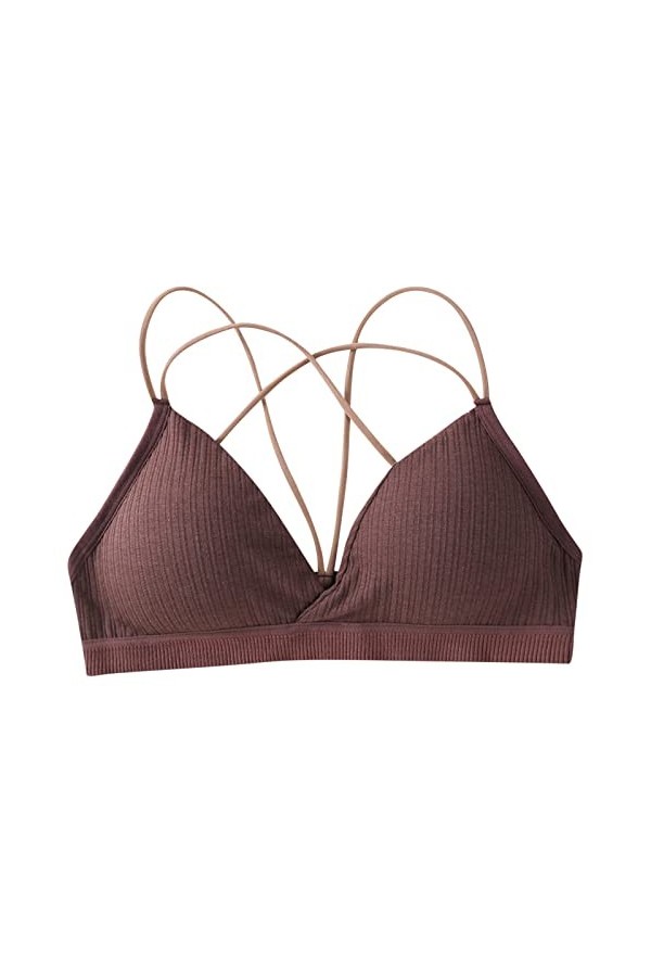 Lingerie Sexy Femme Coquine Hot Grande Taille Femmes Spirale Wrap Sport Soutien-Gorge Bretelles croisées Fronde Poitrine Cous