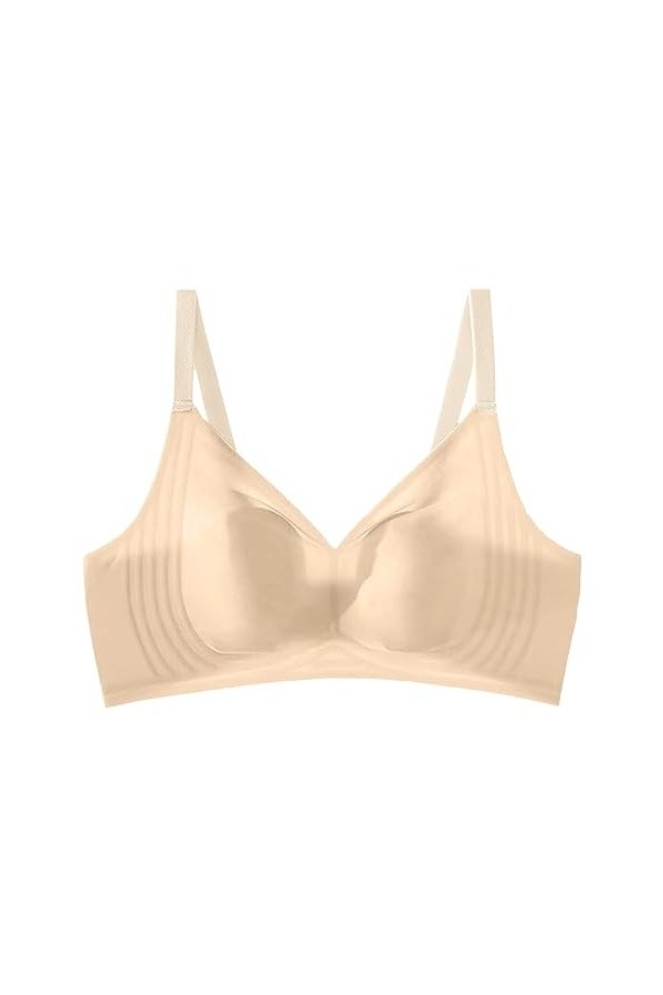 Soutien-Gorge de Collecte Sexy sans Anneau en Acier pour Femme Menstruelle Abondant pour Adolescents Yellow, M 