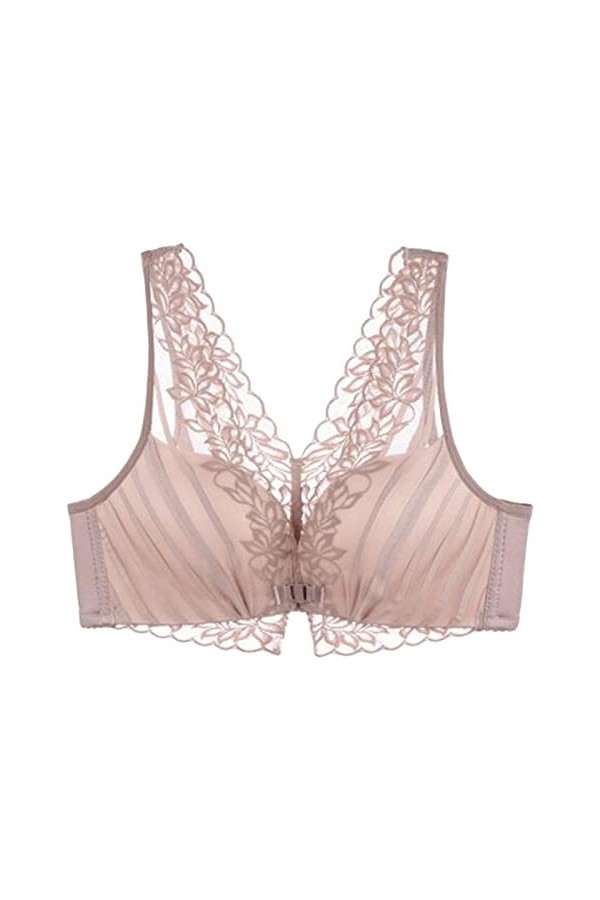 Brassière Femme Sexy Soutien-Gorge Sexy à Ouverture Frontale pour Poitrine Petite et Charnue Effet de Rassemblement et Mainti