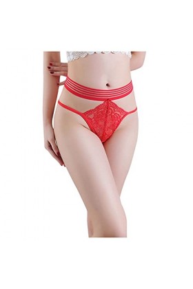 Lingerie en Maille pour Femmes Nuisette Nuisette Résille sans Couture V String Femmes sous-vêtements à Faible Perle G Pendent