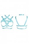 Harnais de corps pour femme, soutien-gorge punk gothique ceinture lingerie cage festival rave grande taille réglable sangle p