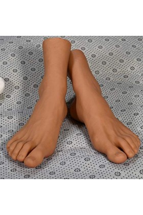 Yeah-hhi TPE Pied Mannequin, Homme Inodore Pieds De Moulage Réaliste Modèle pour Chaussures Daffichage De lenseignement Pei