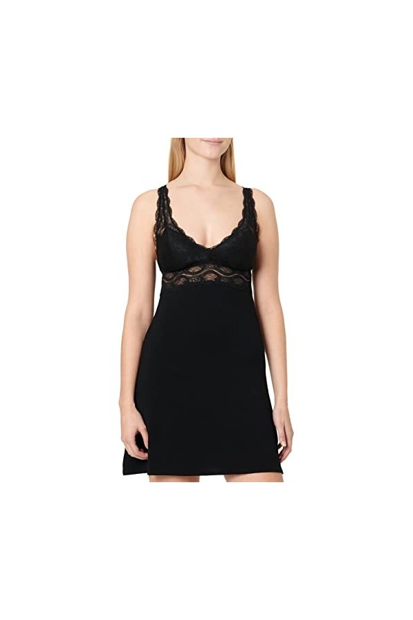 lopolike Sexy en Maille Sheer Lingerie Ensemble de vêtements charmants Nuisette Soutien-Gorge Minimiseur, Blanc, XXL Femme