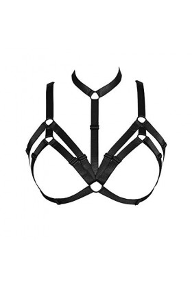 JELINDA Soutien-gorge bustier de qualité supérieure, soutien-gorge exotique pour femme, lingerie gothique, bralette à cage él