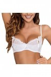 Axami V-6461 Neige Joli Sensuel Soutien-Gorge Redresse Seins – Fabriqué en UE Le String Et Le Porte-Jarretelles sont Disponi